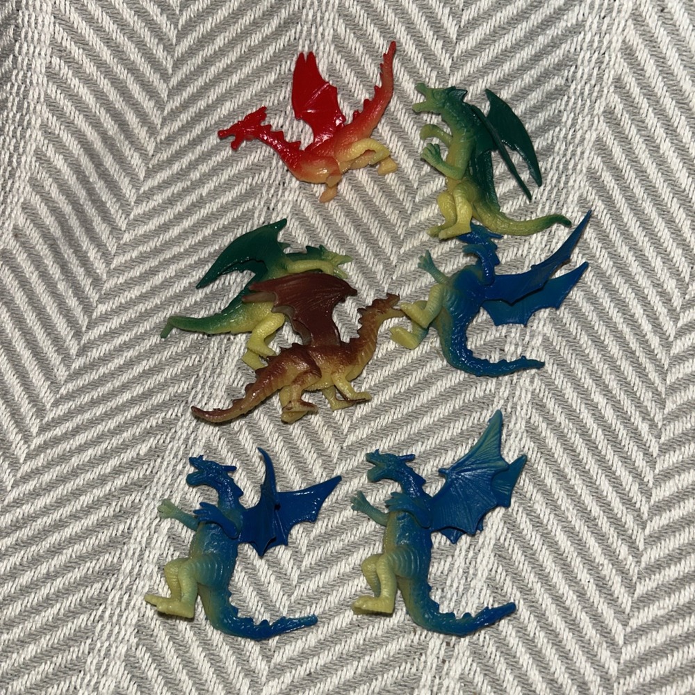Lot‎ Of 7 C-P Inc Figures SUPER RARE LOT Dragons D4